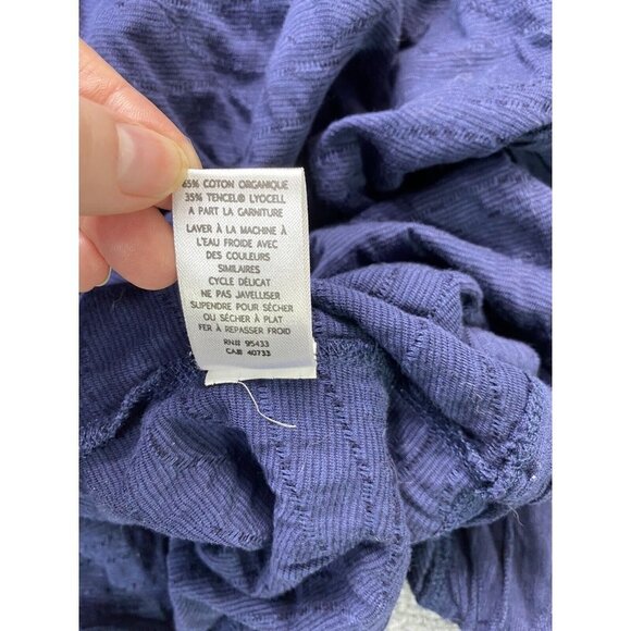 Horny Toad Cardigan Womens Small Blue Samba Wave Wrap Textured Top Lagenlook - Picture 15 of 15